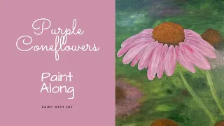Purple Coneflowers Paint Along