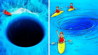 How Deep the World's Strongest Whirlpool Is