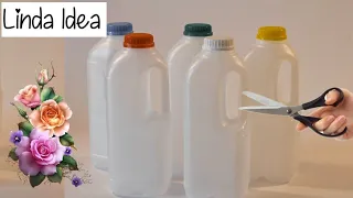 How to Recycle Milk bottle || plastic bottle craft