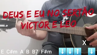 Deus e eu no sertão, Victor e Leo, video aula de violão