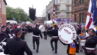 The Govan Protestant Boys return Home after Big Walk 2017 - [4K/UHD]