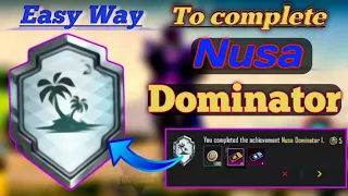 How to complete (Nusa Dominator) achievement in bgmi and pubg nusa domingo achievement #bgmi