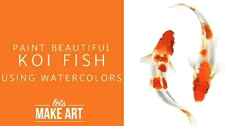 Learn to Paint Koi Fish - Easy Watercolor Tutorial