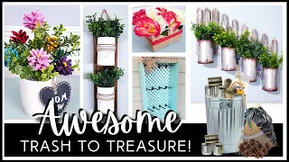 *DON'T THROW THAT AWAY!* Awesome TRASH TO TREASURE DIYs for HOME DECOR and GIFTS | Dollar Tree DIY