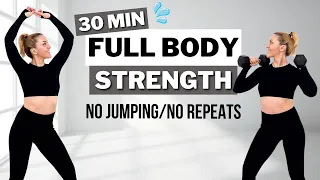 🔥30 Minute Full Body Dumbbell Workout🔥NO JUMPING🔥NO REPEAT🔥@HOMEWORKOUT