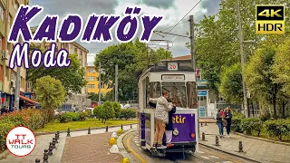 Istanbul Walking Tour | Kadıköy & Moda Neighborhood | 2023 June | 4K UHD HDR
