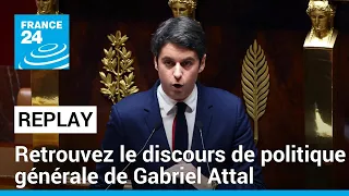 REPLAY - Discours de politique générale du premier ministre Gabriel Attal • FRANCE 24