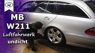 MB E-Klasse W211 Luftfahrwerk undicht | Air suspension leaking | VitjaWolf | Tutorial | HD