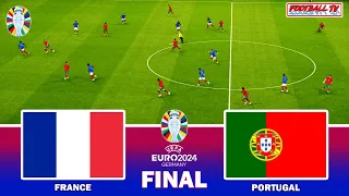 FRANCE vs PORTUGAL - FINAL UEFA EURO 2024 | Full Match & All Goals | eFootball PES Gameplay PC