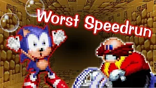 Sonic 1 WORST SPEEDRUN animated