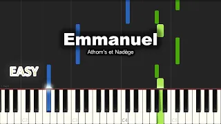 Athom's et Nadège - Emmanuel Est La | EASY PIANO TUTORIAL BY Extreme Midi