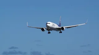 Landing at most remote airport in the world: Easter Island LAN Airlines Boeing 767-316