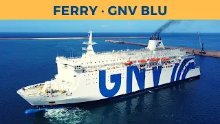 Arrival of ferry GNV BLU, Porto Torres (GNV)