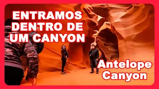 Entramos dentro de um Canyon, Antelope Canyon, Arizona - Estados Unios