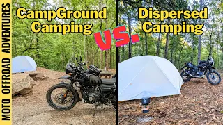 The Truth - Campgrounds vs Dispersed Camping: Ruthlessly Pros and Cons |MotoOffroadAdventures