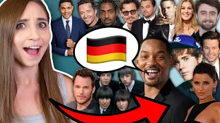 German reacts to INTERNATIONAL CELEBRITIES speaking German! 🇩🇪| Feli from Germany