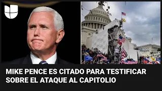 Fiscal especial cita al exvicepresidente Mike Pence a testificar en torno al ataque al Capitolio