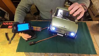 We have lights! Tamiya Mercedes Unimog RC 1/10 Part 9. other upgrades and servo battle