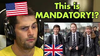 American Reacts to British School Uniforms