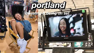 PORTLAND VLOG PT. 1 | traveling & being on set! Nicole Laeno