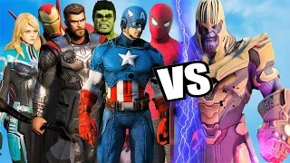 THE AVENGERS (EndGame) Vs THANOS - Final Battle