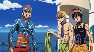 Fugo gets angry and throws his shirt