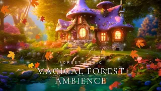 Autumn Magic Mushroom Forest 🍁🍁🍄🍄 Magical Forest Music - For Sleep, Relaxing, Healing, Meditation