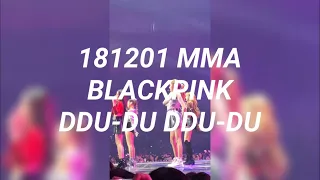 181201 MMA BLACKPINK DDU-DU DDU-DU / 블랙핑크 뚜두뚜두