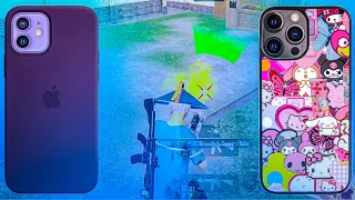 iPhone 12 60 FPS vs iPhone 15 pro max 90 FPS 1v1 tdm match