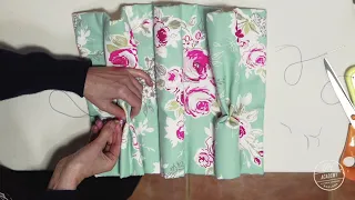 How to form a hand-sewn Double pleat for the professional curtain finish  www.victoriahammond.com