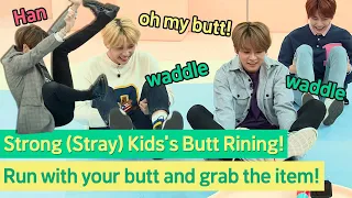 Stray Kids's Waddle Butt Running!🍑