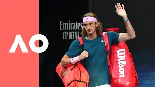 Rafael Nadal v Stefanos Tsitsipas on-court walk on (SF) | Australian Open 2019