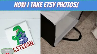 How I Take Pictures For My Etsy Shop! Etsy Embroidery Business!