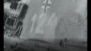 WWII newsreel discovered showing King Tiger 124, (which is buried under a French road today.)