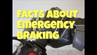 Motorcycle emergency Braking