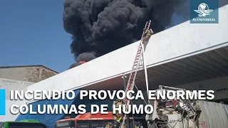 Se reporta incendio en fábrica de aceites en Tlaquepaque, Jalisco