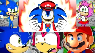 Sonic the Hedgehog in Super Mario Kart Animation Reaction Mashup @eganimation442