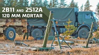 2B11 and 2S12A 120 mm mortar