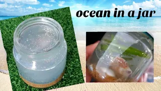 DIY Ocean in a Jar, As a quick gift or As a project with explanation