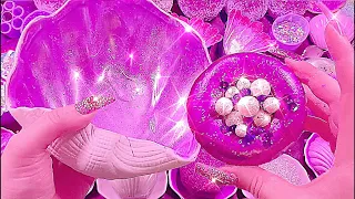 ASMR SOAP 💜 PEELING OFF FILM 💜 CLAY CRACKING CRUSHING SOAP BOXES BALLS long nails oddly satisfying