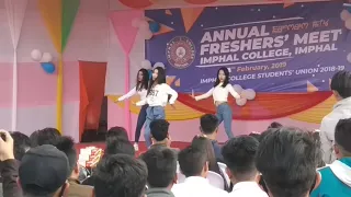 Imphal college fresher meet dance