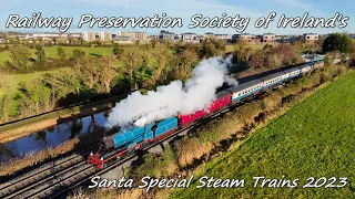 Steam loco's 85 'Merlin' & 131 on the RPSI Sanata Specials 2023