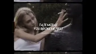 tate mcrae-you broke me first (sped up+reverb)