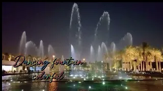 amazing colorful fountain dancing at cultural centre Kuwait city// #amazing #satisfying #asmr