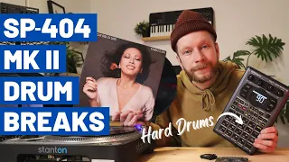 FLIPPING HARD DRUM BREAKS ON SP404 MKII // How to Process Drum Break Vinyl Samples for Your Beats
