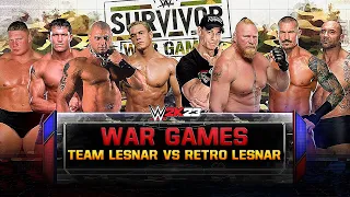 WWE Elite Heavyweights vs Retroversion War Games Match! - WWE 2K23