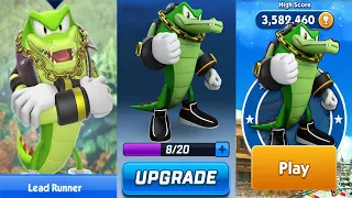 Vector the Crocodile in Sonic Dash vs Sonic Dash 2 Sonic Boom - All Characters Unlocked Gameplay Run