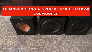 A Look Inside A Klipsch R10SW R100SW R101SW Subwoofer