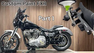 Custom Painting my Harley Davidson FXR: Part 1