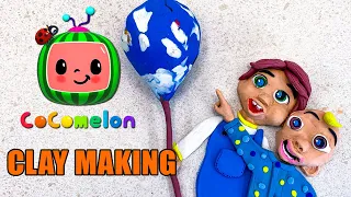 Giant Cocomelon JJ and Bella Clay Making | Clay Toys 거대 코코멜론 클레이 만들기 |